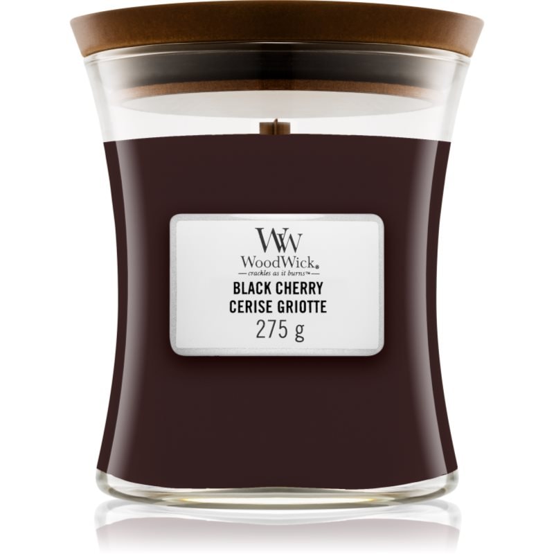 Woodwick Black Cherry ароматна свещ с дървен фитил 275 гр. - Аромат - Сравни цени от 1 магазин с безплатна доставка