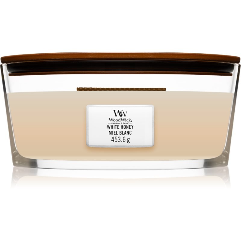 Woodwick White Honey ароматна свещ с дървен фитил (hearthwick) 453 гр. - Аромат - Сравни цени от 1 магазин с безплатна доставка