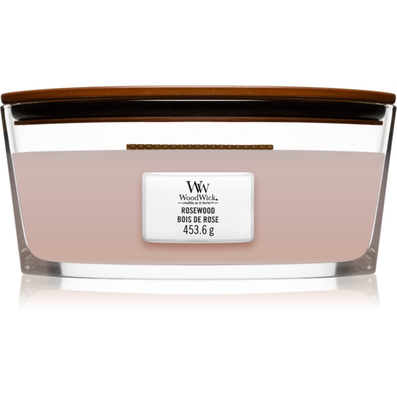 Woodwick Rosewood ароматна свещ с дървен фитил (hearthwick) 453.6 гр. - Аромат - Сравни цени от 1 магазин с безплатна доставка