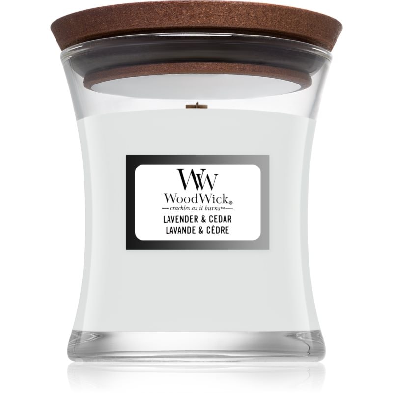 Woodwick Lavender & Cedar ароматна свещ с дървен фитил 85 гр. - Аромат - Сравни цени от 1 магазин с безплатна доставка
