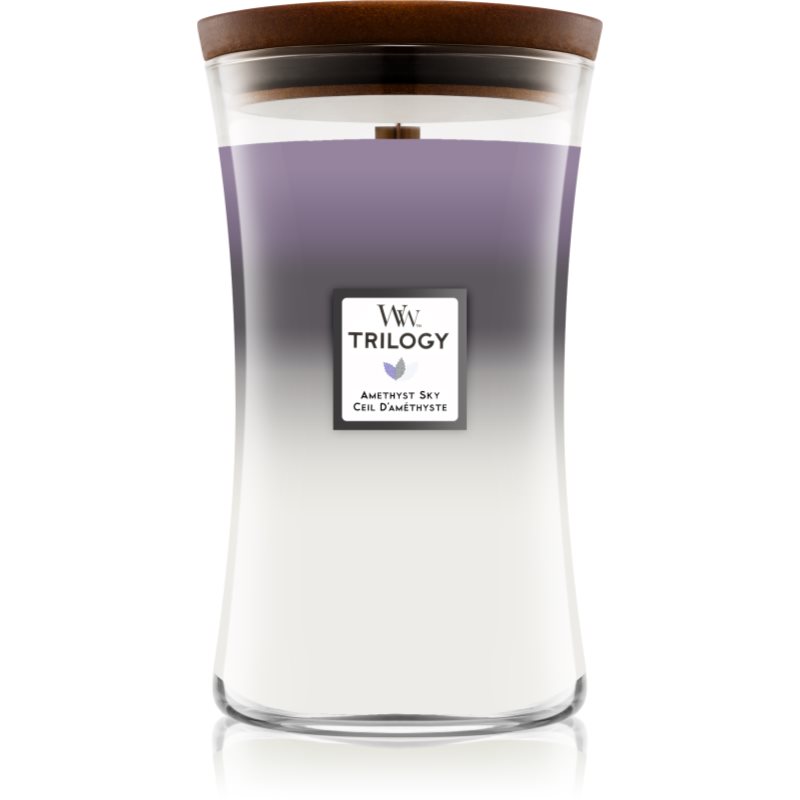 Woodwick Trilogy Amethyst Sky ароматна свещ с дървен фитил 609.5 гр. - Аромат - Сравни цени от 1 магазин с безплатна доставка