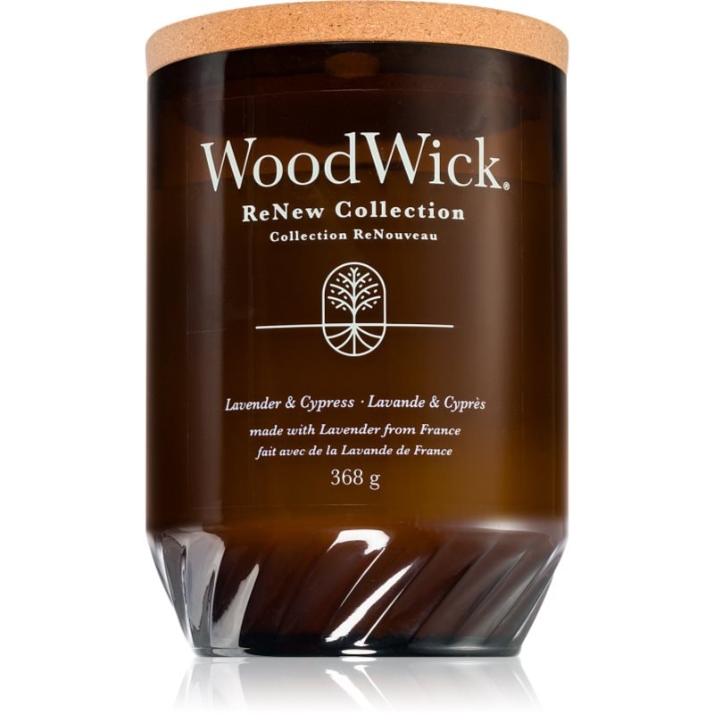 Woodwick Renew Lavender & Cypress ароматна свещ 368 гр. - Аромат - Сравни цени от 1 магазин с безплатна доставка