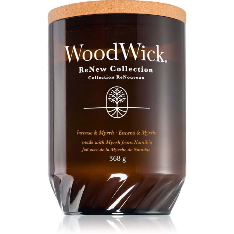 Woodwick Renew Incense & Myrrh ароматна свещ 368 гр. - Аромат - Сравни цени от 1 магазин с безплатна доставка