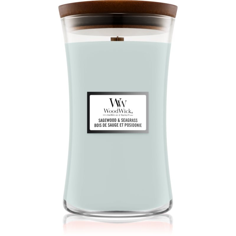 Woodwick Sagewood & Seagrass ароматна свещ с дървен фитил 609 гр. - Аромат - Сравни цени от 1 магазин с безплатна доставка