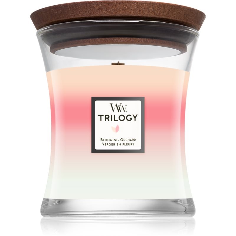 Woodwick Trilogy Blooming Orchard ароматна свещ 275 гр. - Аромат - Сравни цени от 1 магазин с безплатна доставка
