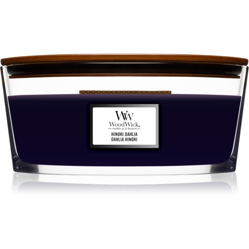 Woodwick Hinoki Dahlia ароматна свещ с дървен фитил (hearthwick) 453,3 гр. - Аромат - Сравни цени от 1 магазин с безплатна доставка