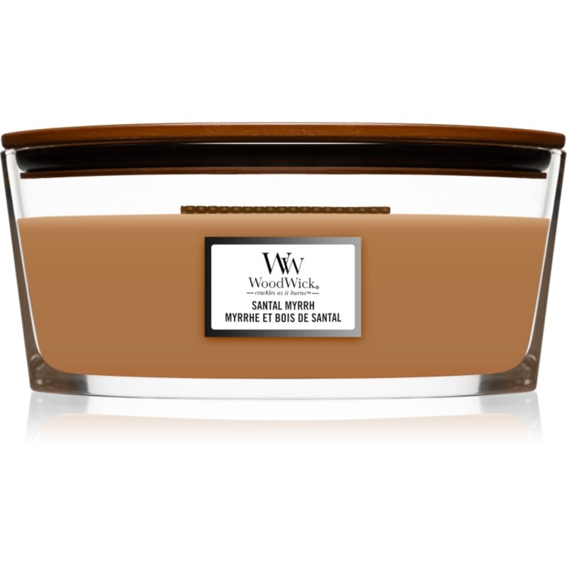 Woodwick Santal Myrrh ароматна свещ с дървен фитил (hearthwick) 453,6 гр. - Аромат - Сравни цени от 1 магазин с безплатна доставка