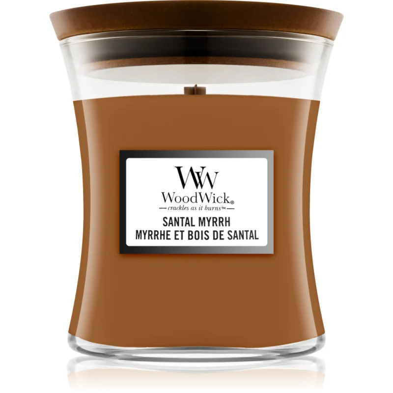 Woodwick Santal Myrrh ароматна свещ 275 гр.