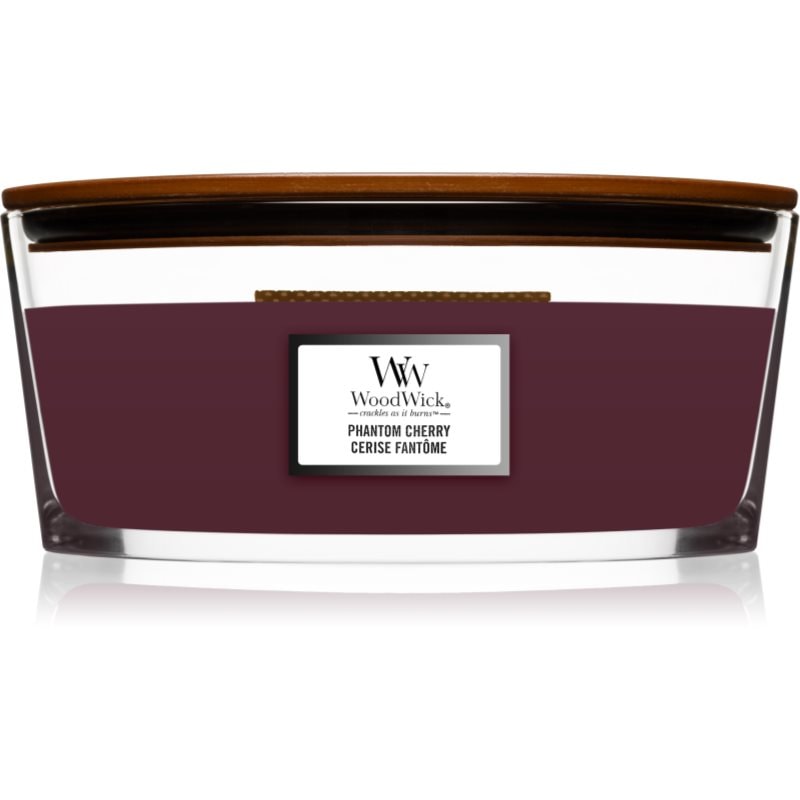 Woodwick Woodwick Phantom Cherry ароматна свещ с дървен фитил (hearthwick) 453 гр. - Унисекс парфюм - Сравни цени от 1 магазин с безплатна доставка