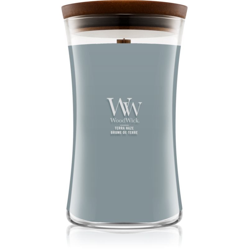 Woodwick Terra Haze ароматна свещ с дървен фитил 610 гр.