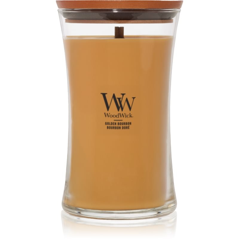 Woodwick Opulent Wood Golden Bourbon ароматна свещ с дървен фитил (hearthwick) 609.5 гр. - Аромат - Сравни цени от 1 магазин с безплатна доставка