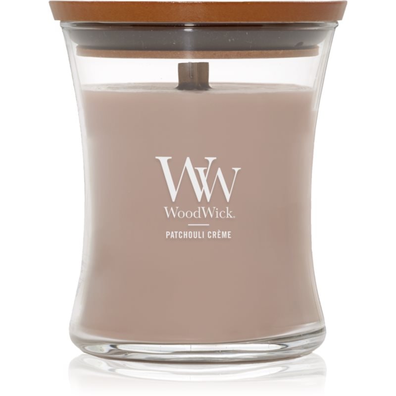 Woodwick Opulent Wood Patchouli Creme ароматна свещ с дървен фитил 275 гр. - Аромат - Сравни цени от 1 магазин с безплатна доставка