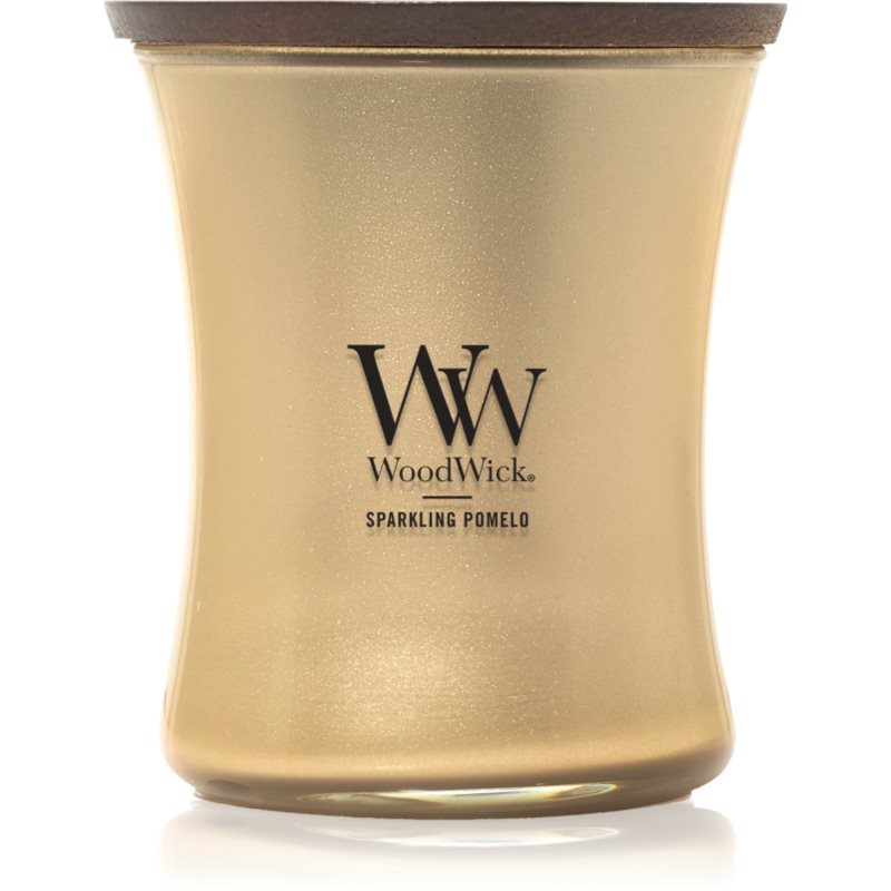 Woodwick Woodwick Precious Metals Sparkling Pomelo ароматна свещ 275 гр. - Унисекс парфюм 275мл - Сравни цени от 1 магазин с безплатна доставка