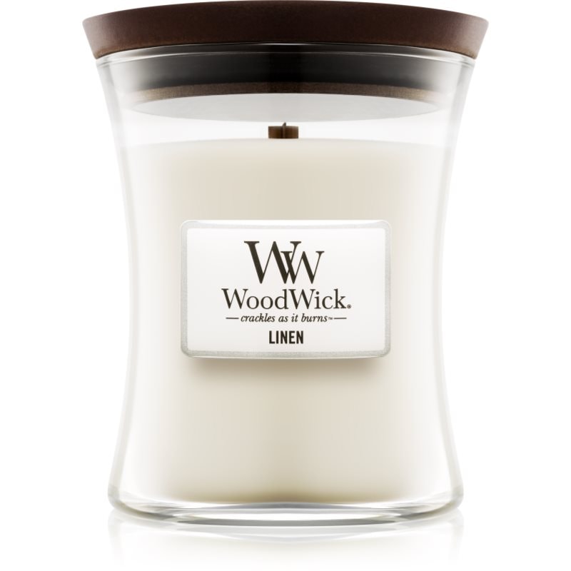 Woodwick Linen ароматна свещ с дървен фитил 275 гр. - Аромат - Сравни цени от 1 магазин с безплатна доставка