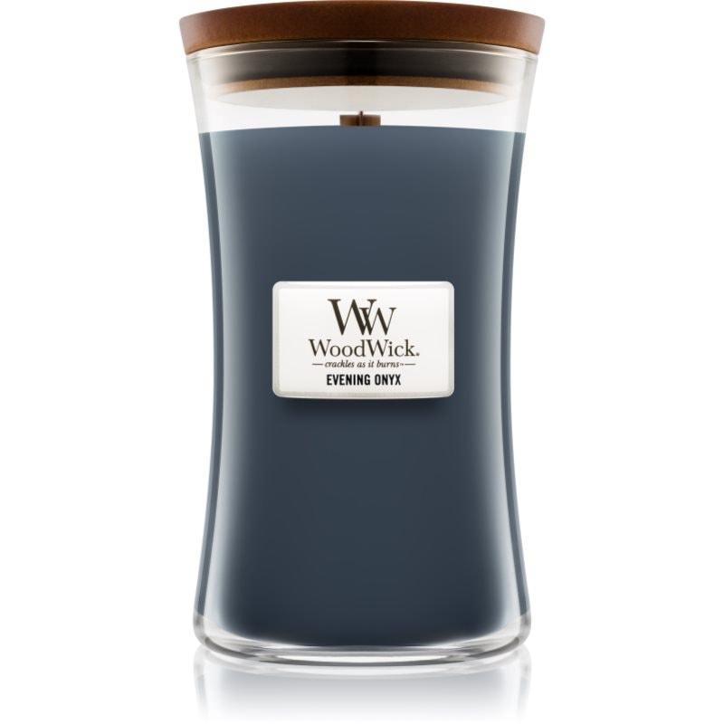 Woodwick Woodwick Evening Onyx ароматна свещ с дървен фитил 609.5 гр. - Унисекс парфюм 5мл - Сравни цени от 1 магазин с безплатна доставка