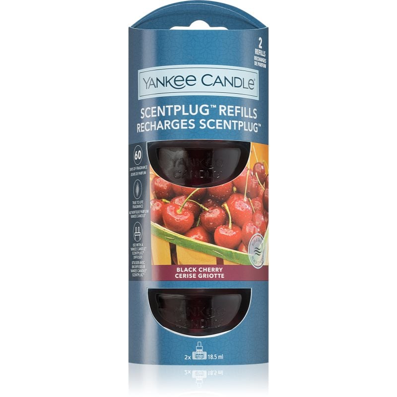 Yankee Candle Black Cherry пълнител за електрически дифузер 2x18,