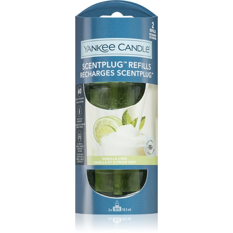 Yankee Candle Yankee Candle Vanilla Lime Refill пълнител за електрически дифузер 2x18, - Унисекс парфюм 5мл - Сравни цени от 1 магазин с безплатна доставка