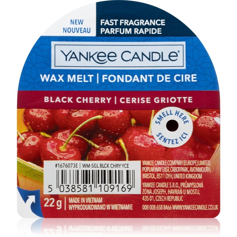 Yankee Candle Black Cherry восък за арома-лампа 22 гр. - Аромат - Сравни цени от 1 магазин с безплатна доставка