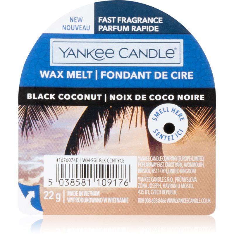 Yankee Candle Black Coconut восък за арома-лампа 22 гр. - Аромат - Сравни цени от 1 магазин с безплатна доставка