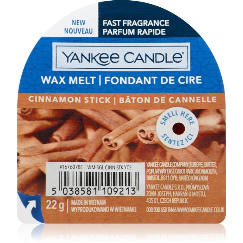 Yankee Candle Cinnamon Stick восък за арома-лампа 22 гр. - Аромат - Сравни цени от 1 магазин с безплатна доставка
