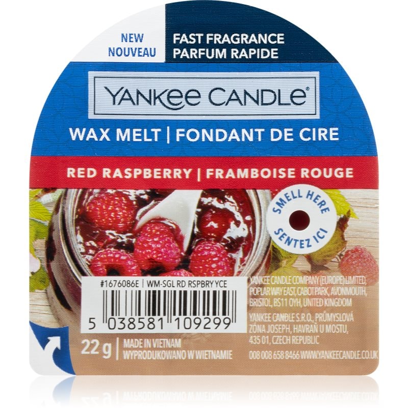 Yankee Candle Red Raspberry восък за арома-лампа 22 гр. - Аромат - Сравни цени от 1 магазин с безплатна доставка