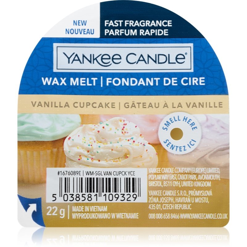 Yankee Candle Vanilla Cupcake восък за арома-лампа 22 гр. - Аромат - Сравни цени от 1 магазин с безплатна доставка