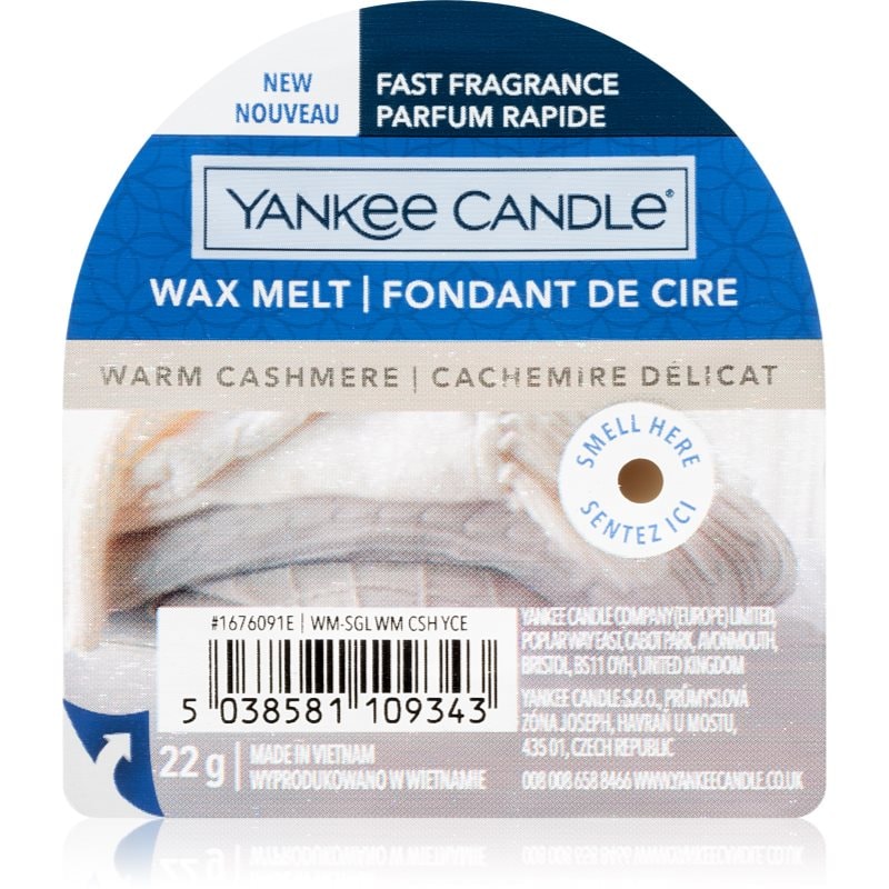 Yankee Candle Yankee Candle Warm Cashmere восък за арома-лампа 22 гр. - Унисекс парфюм 22мл - Сравни цени от 1 магазин с безплатна доставка