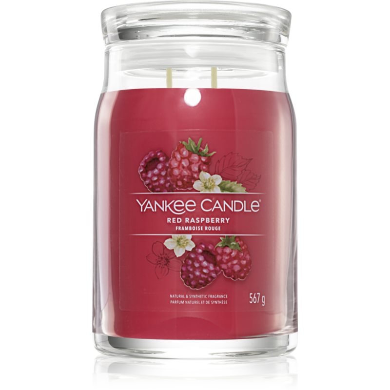 Yankee Candle Red Raspberry ароматна свещ Signature 567 гр. - Аромат - Сравни цени от 1 магазин с безплатна доставка