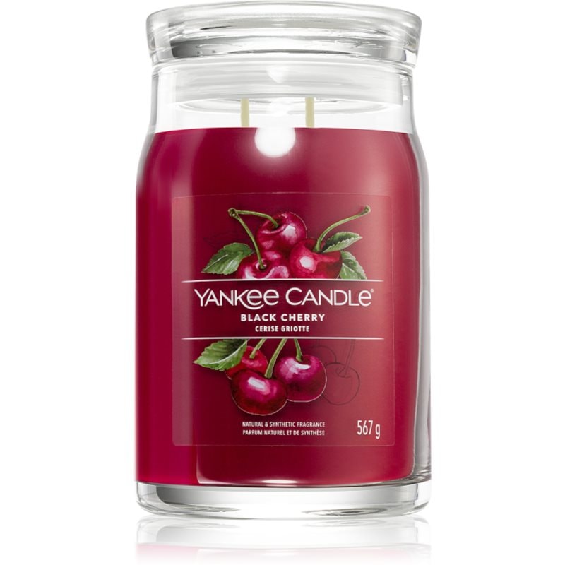 Yankee Candle Black Cherry ароматна свещ Signature 567 гр. - Аромат - Сравни цени от 1 магазин с безплатна доставка