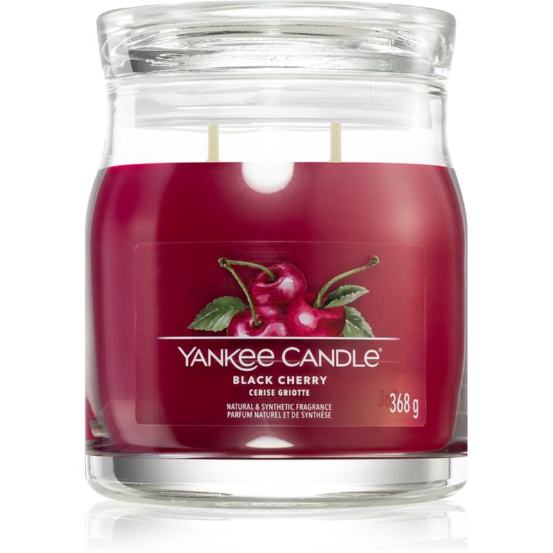 Yankee Candle Yankee Candle Black Cherry ароматна свещ Signature 368 гр. - Унисекс парфюм 368мл - Сравни цени от 1 магазин с безплатна доставка