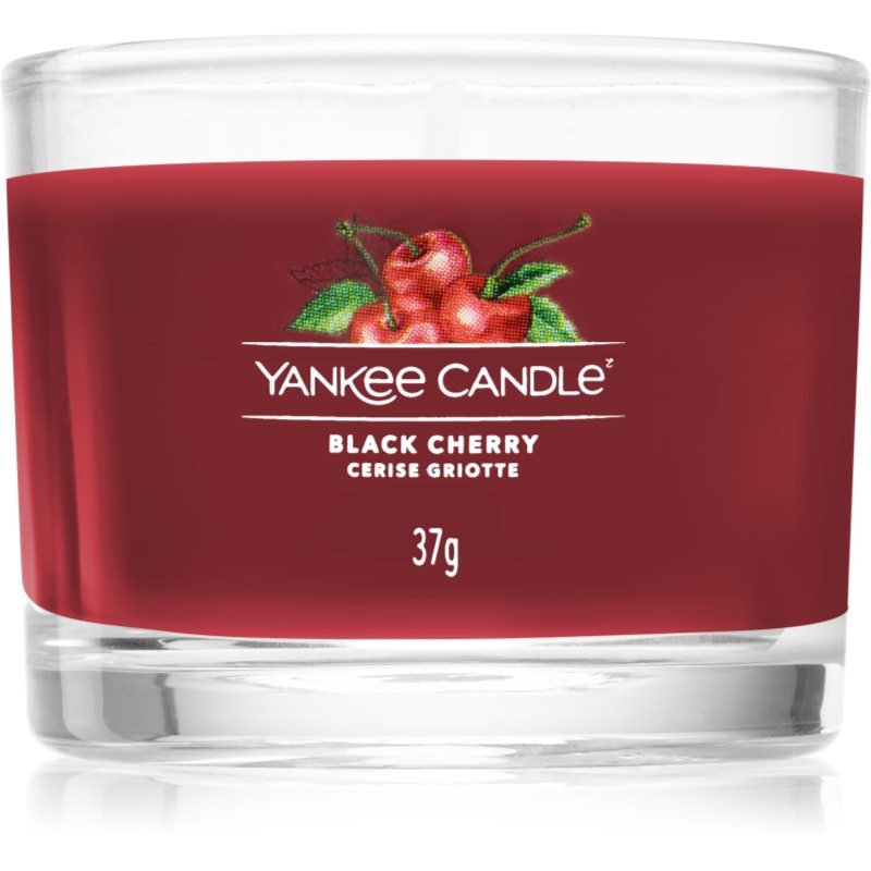 Yankee Candle Black Cherry вотивна свещ glass 37 гр. - Аромат - Сравни цени от 1 магазин с безплатна доставка