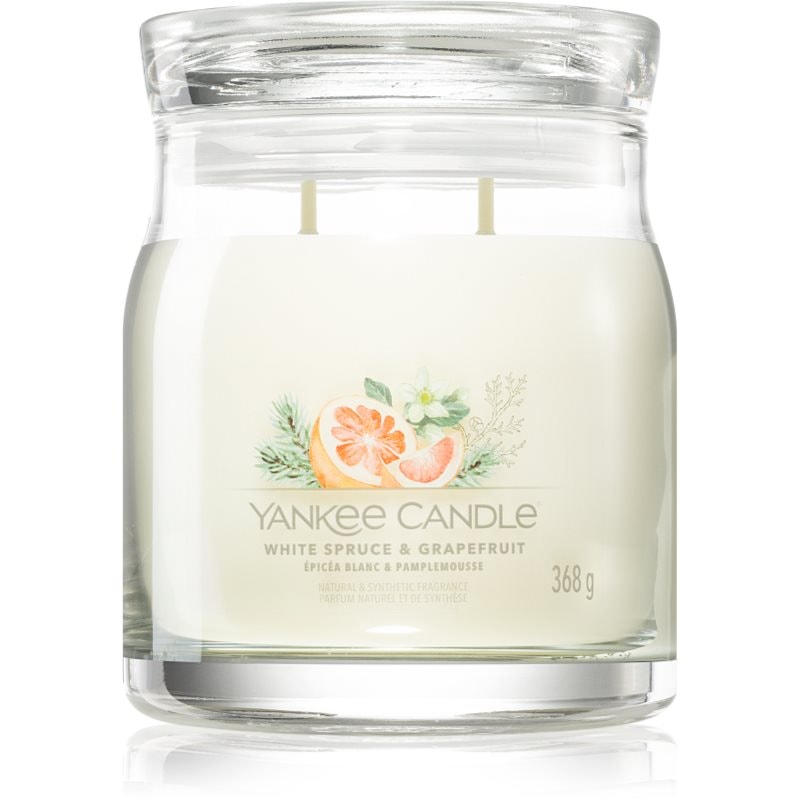 Yankee Candle White Spruce & Grapefruit ароматна свещ 368 гр. - Аромат - Сравни цени от 1 магазин с безплатна доставка