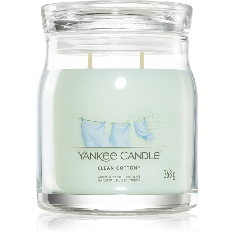 Yankee Candle Clean Cotton ароматна свещ Signature 368 гр. - Аромат - Сравни цени от 1 магазин с безплатна доставка
