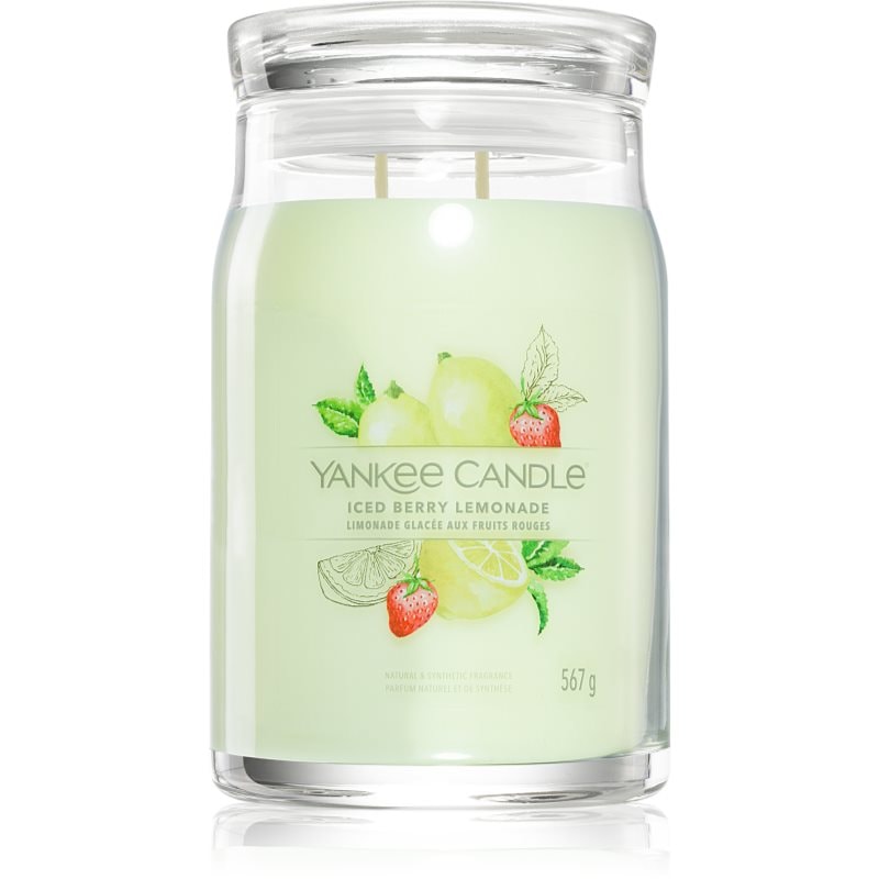 Yankee Candle Iced Berry Lemonade ароматна свещ Signature 567 гр. - Аромат - Сравни цени от 1 магазин с безплатна доставка