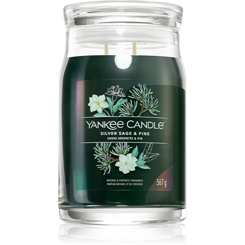 Yankee Candle Silver Sage & Pine ароматна свещ Signature 567 гр. - Аромат - Сравни цени от 1 магазин с безплатна доставка