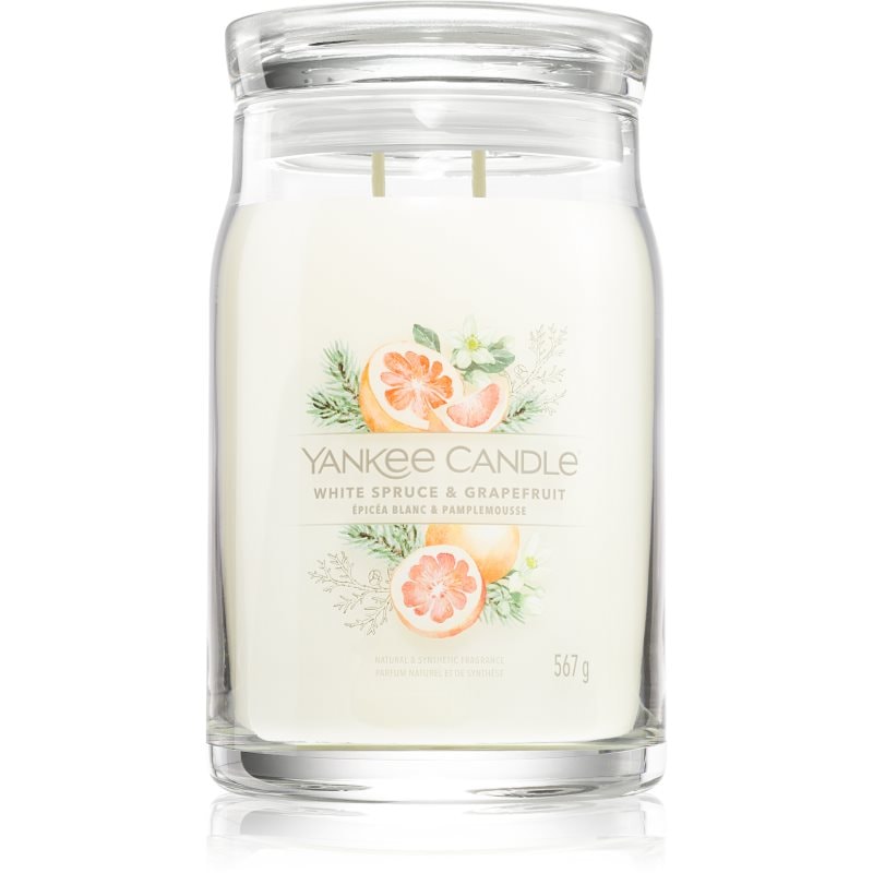 Yankee Candle White Spruce & Grapefruit ароматна свещ 567 гр. - Аромат - Сравни цени от 1 магазин с безплатна доставка