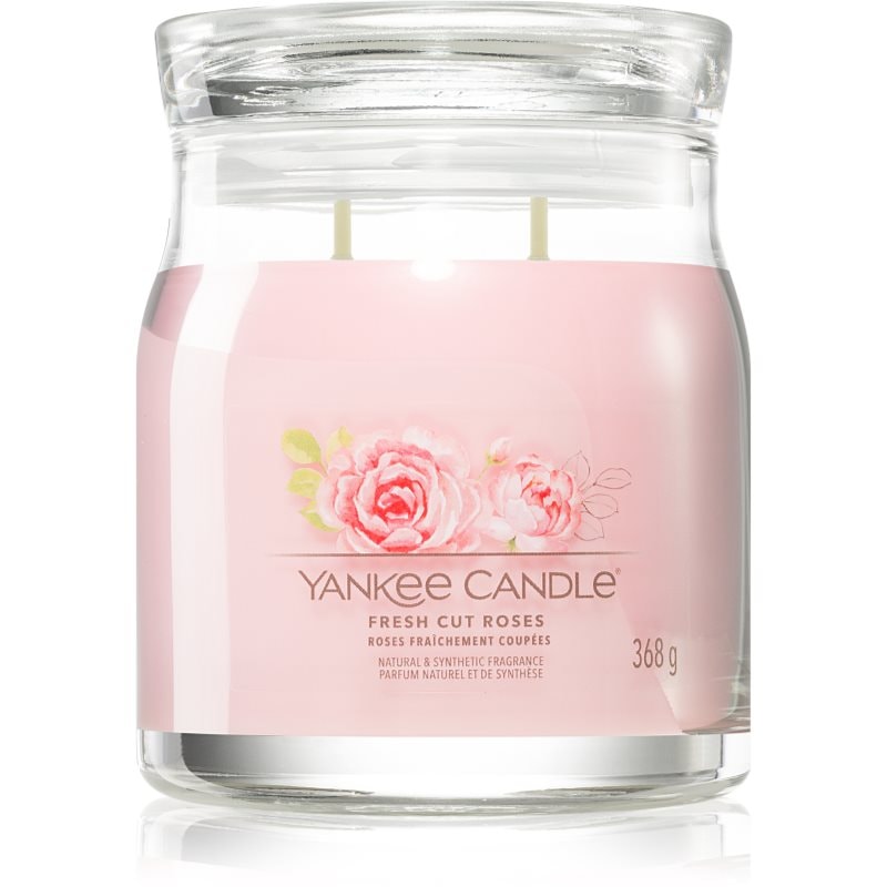 Yankee Candle Yankee Candle Fresh Cut Roses ароматна свещ 368 гр. - Унисекс парфюм 368мл - Сравни цени от 1 магазин с безплатна доставка