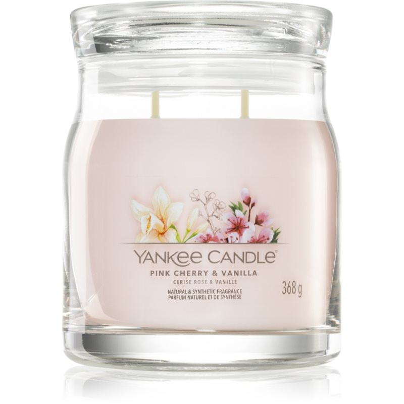 Yankee Candle Pink Cherry & Vanilla ароматна свещ Signature 368 гр. - Аромат - Сравни цени от 1 магазин с безплатна доставка