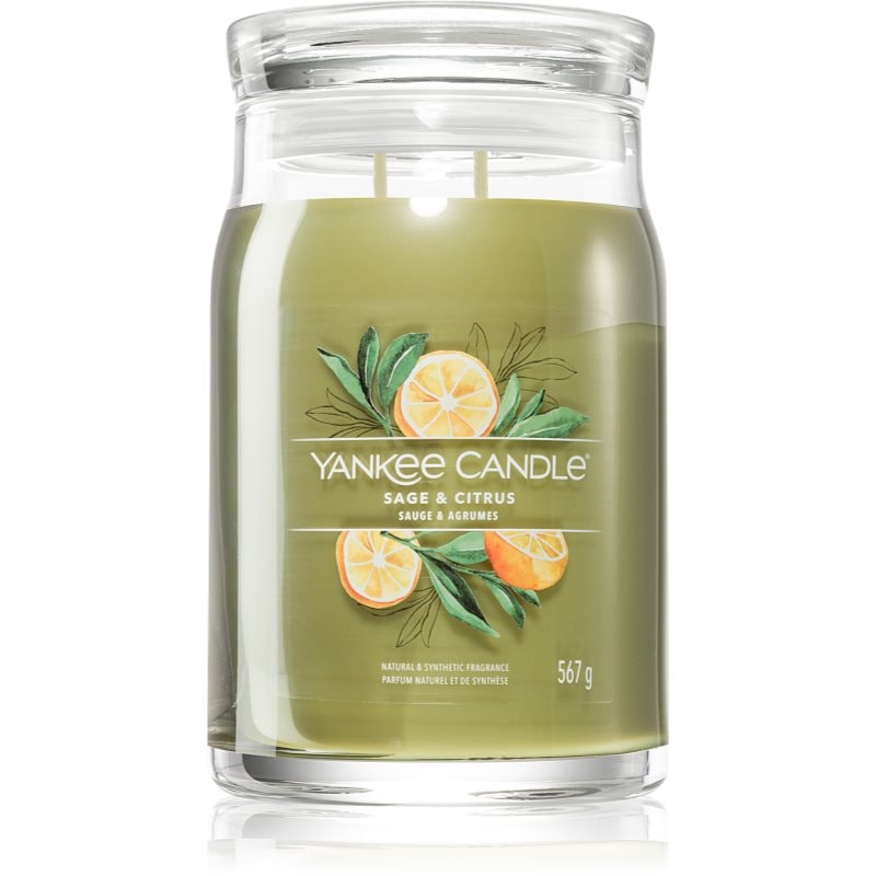 Yankee Candle Sage & Citrus ароматна свещ Signature 567 гр. - Аромат - Сравни цени от 1 магазин с безплатна доставка