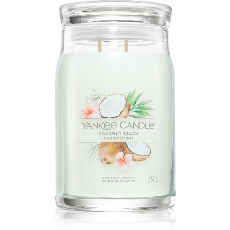 Yankee Candle Yankee Candle Coconut Beach ароматна свещ Signature 567 гр. - Унисекс парфюм 567мл - Сравни цени от 1 магазин с безплатна доставка
