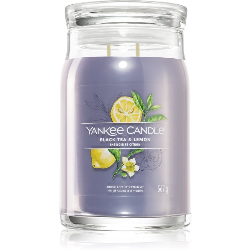 Yankee Candle Black Tea & Lemon ароматна свещ 567 гр. - Аромат - Сравни цени от 1 магазин с безплатна доставка