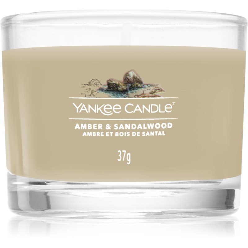 Yankee Candle Amber & Sandalwood вотивна свещ 37 гр. - Аромат - Сравни цени от 1 магазин с безплатна доставка