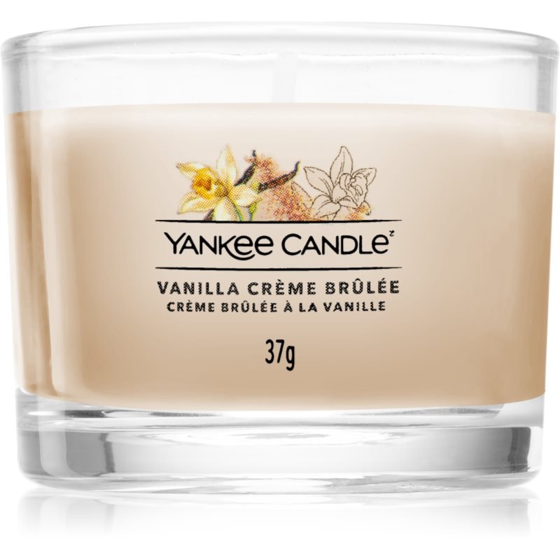 Yankee Candle Vanilla Crème Brûlée вотивна свещ glass 37 гр. - Аромат - Сравни цени от 1 магазин с безплатна доставка