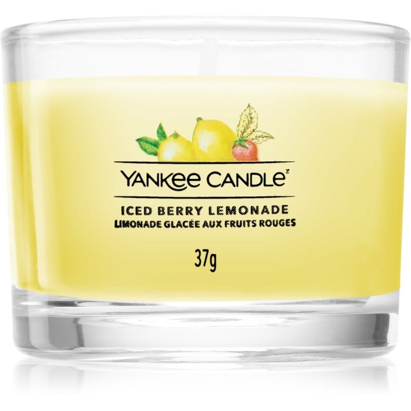 Yankee Candle Iced Berry Lemonade вотивна свещ glass 37 гр. - Аромат - Сравни цени от 1 магазин с безплатна доставка