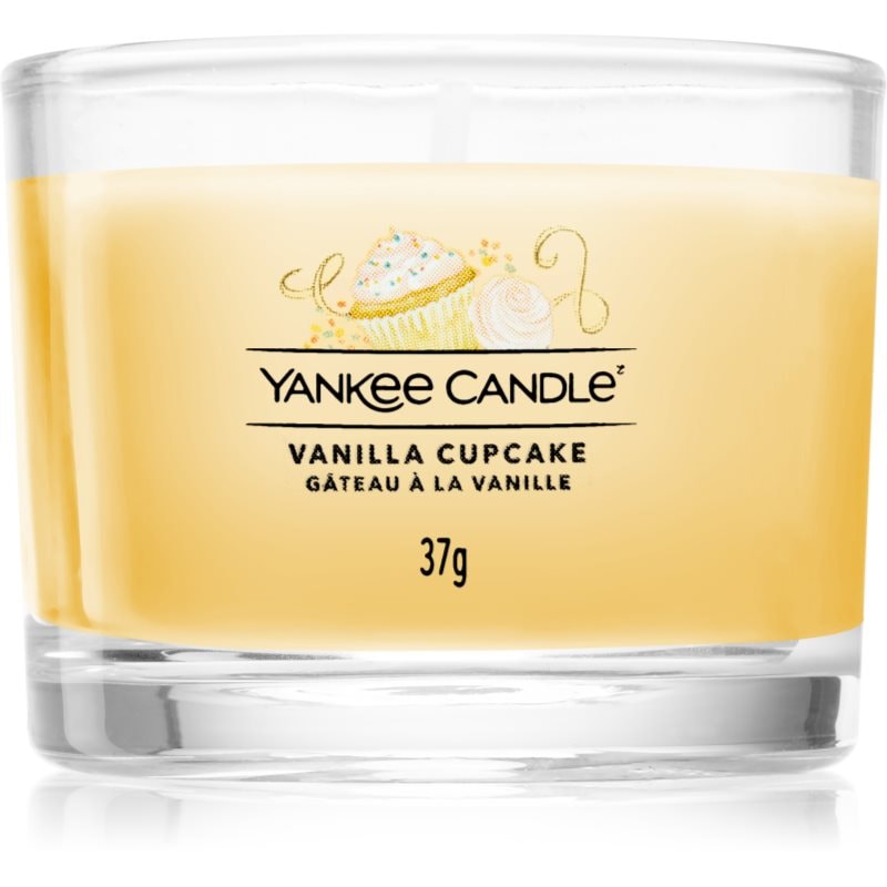 Yankee Candle Vanilla Cupcake вотивна свещ glass 37 гр. - Аромат - Сравни цени от 1 магазин с безплатна доставка