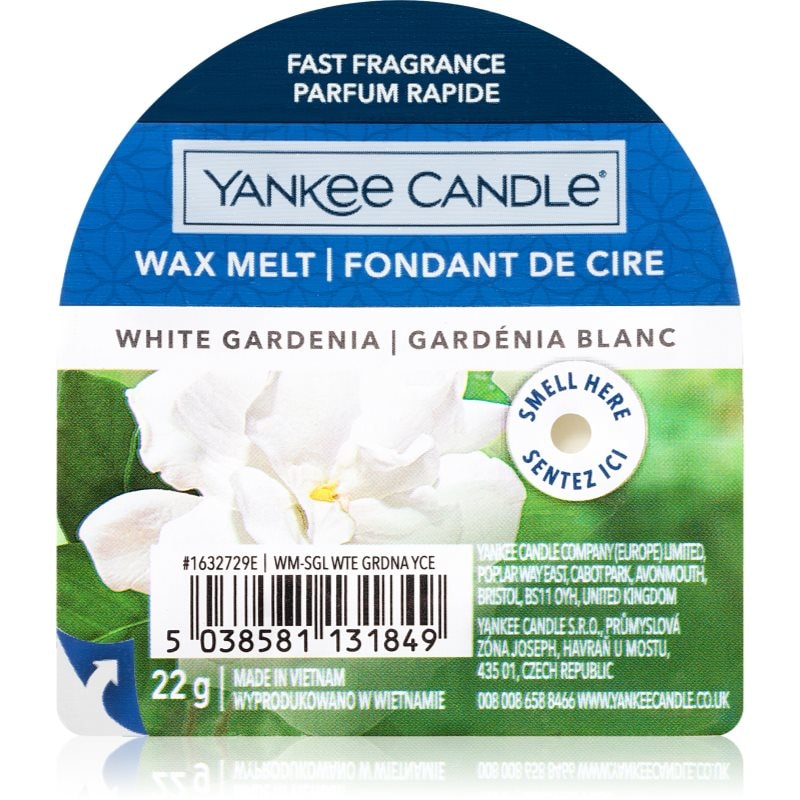 Yankee Candle White Gardenia восък за арома-лампа 22 гр. - Аромат - Сравни цени от 1 магазин с безплатна доставка