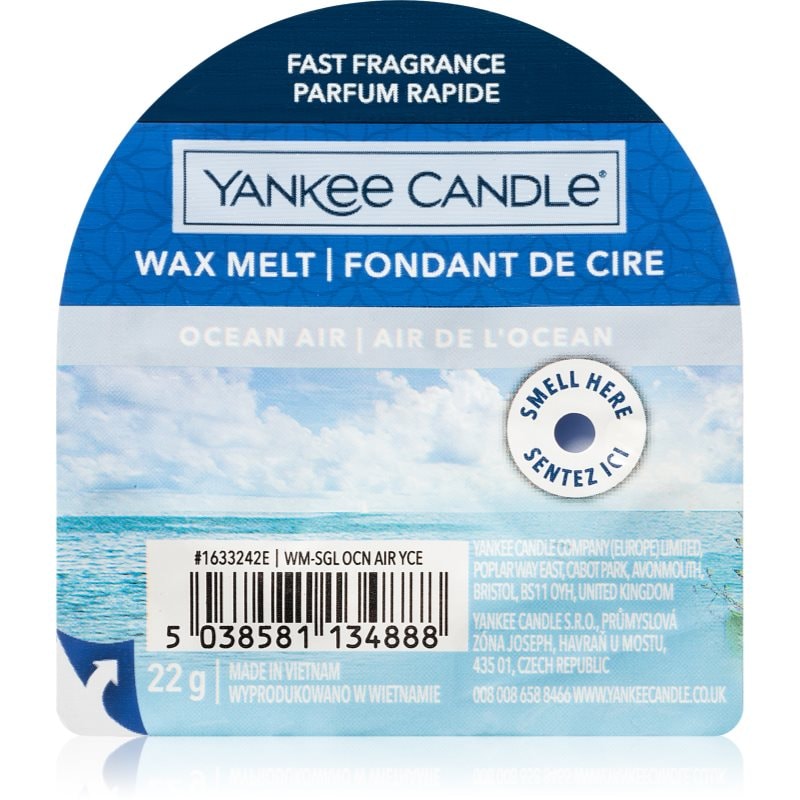 Yankee Candle Ocean Air восък за арома-лампа 22 гр. - Аромат - Сравни цени от 1 магазин с безплатна доставка