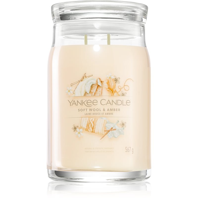 Yankee Candle Soft Wool & Amber ароматна свещ 567 гр. - Аромат - Сравни цени от 1 магазин с безплатна доставка