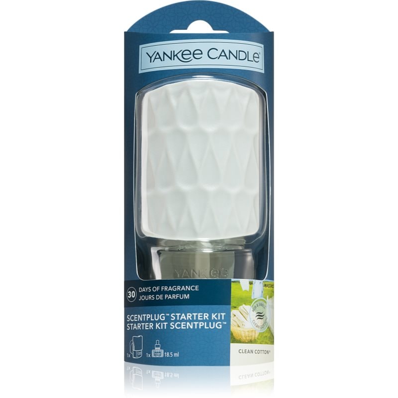 Yankee Candle Yankee Candle Clean Cotton електрически дифузер + резервен пълнител - Унисекс парфюм - Сравни цени от 1 магазин с безплатна доставка