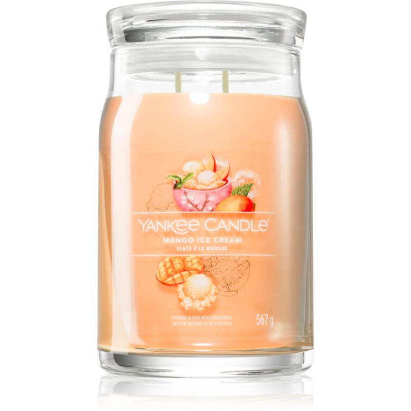Yankee Candle Mango Ice Cream ароматна свещ Signature 567 гр. - Аромат - Сравни цени от 1 магазин с безплатна доставка